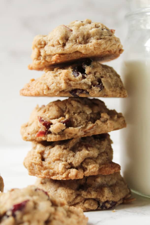 Cranberry Coconut Oatmeal Cookies (glutenfree) Mile High Mitts