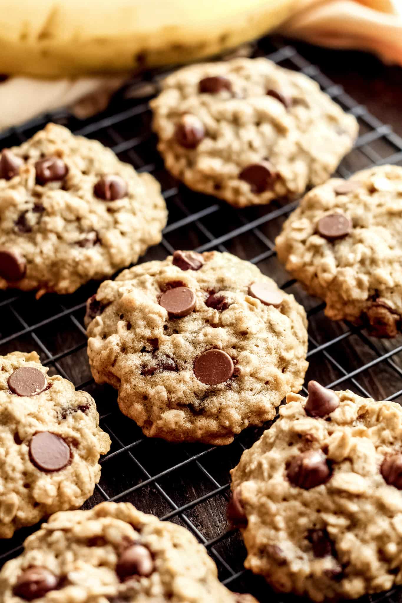 Soft Banana Oatmeal Cookies (gluten-free, dairy-free) - Mile High Mitts