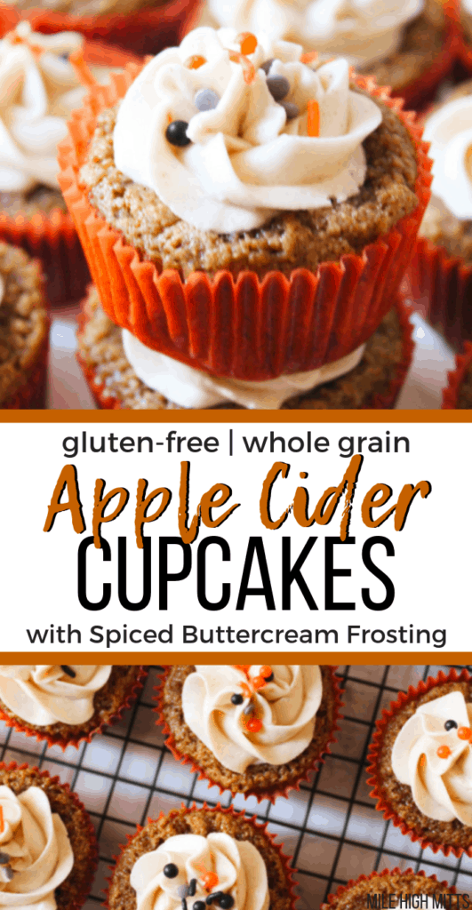 Apple Cider Cupcakes with Spiced Buttercream Frosting (gluten-free ...