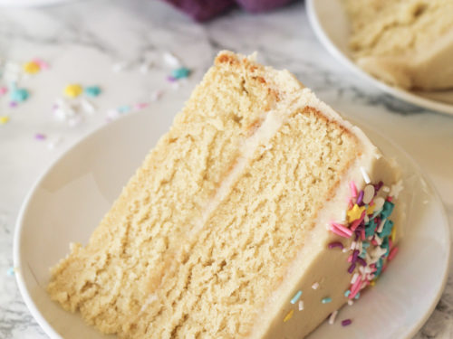 Moist Vanilla Cake Recipe From Scratch - Goodie Godmother