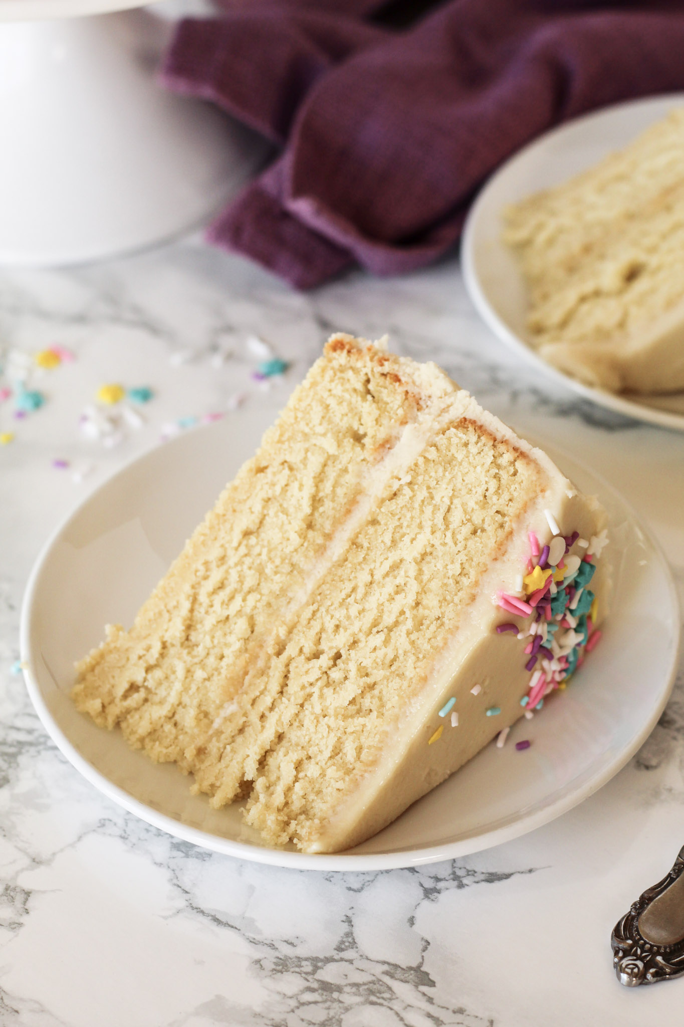 Simple Vanilla Cake Recipe - Greedy Eats