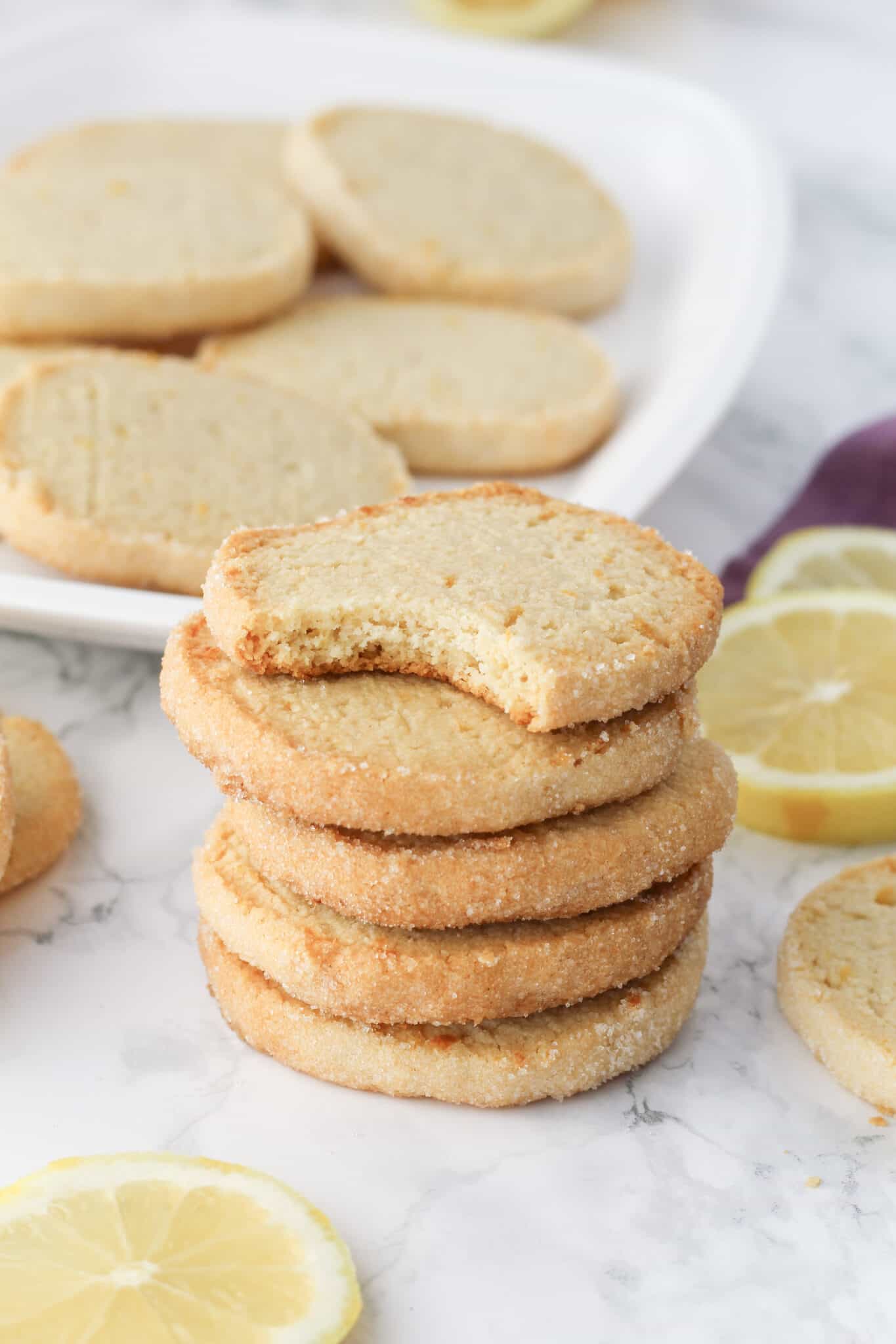 Lemon Shortbread Cookies (grain-free) - Mile High Mitts